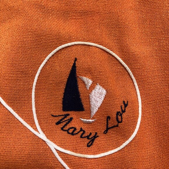 Linen Sundress | 70s Sailboat Sundress - Picture 4 of 10